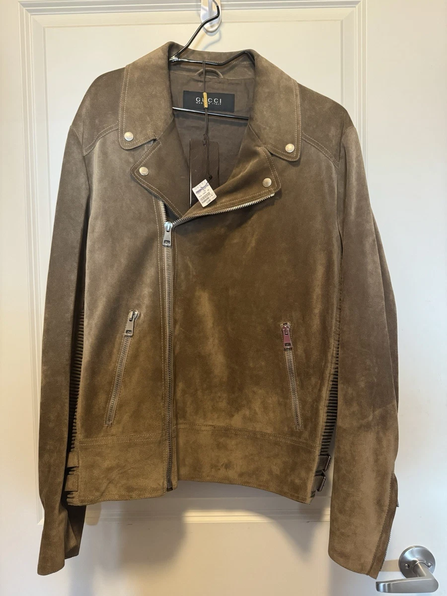 Gucci Leather Outer Shell Brown Coats, Jackets & Vests for Men for