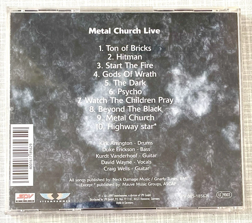 METAL CHURCH LIVE THE DARK HUMAN FACTOR 3 CD SAMMLUNG 80S metal testament saxon - Bild 4 von 4