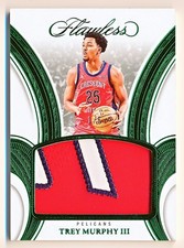 2024-25 Flawless Trey Murphy III Patches Emerald Jumbo Patch #P-TMY (1/5)