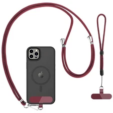 CACOE Phone Lanyard 2 Pcs-1 Pcs Adjustable Neck Strap, 1 Pcs Wrist Strap, 2 P...