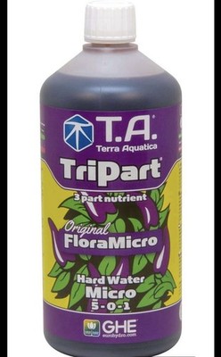 Terra Aquatica TriPart Micro Hartes Wasser 1L