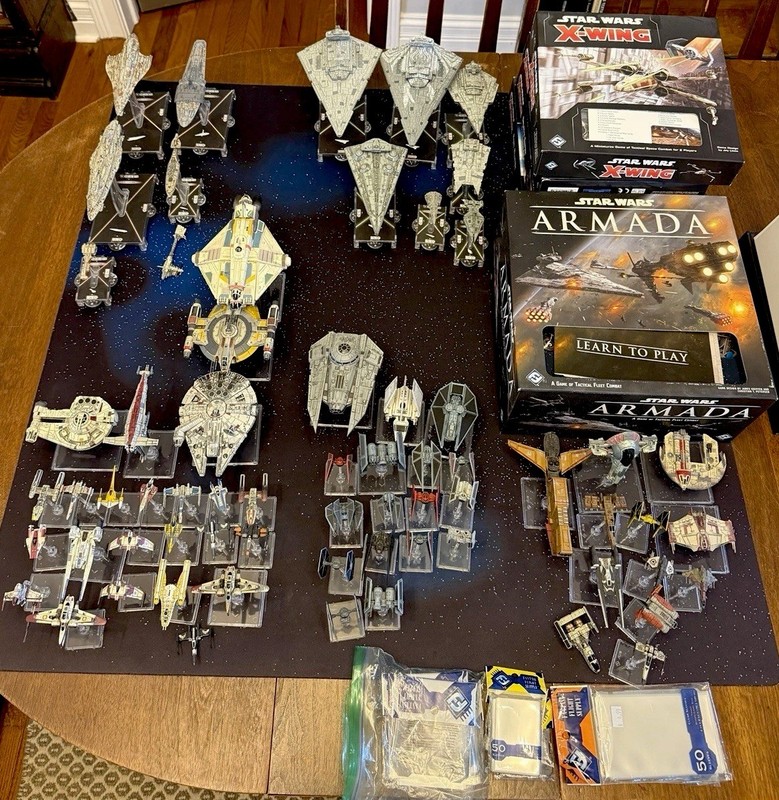 Huge Star Wars Armada & X-Wing Lot. Star Wars Miniatures