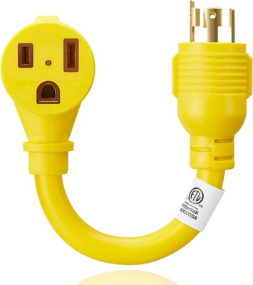 #ad Generator to Welder Adapter Cord L14 30P to 6 50R 4 Prong Twist Locking Male Pl $32.71