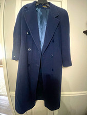 Vintage heavy London Fog Size 4 Long Overcoat Lined Button Solid Notch Collar