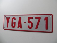 original altes Kennzeichen Nummernschild KFZ Auto - Belgien - YGA 571