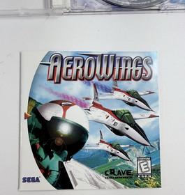AeroWings (Sega Dreamcast, 1999) Game Case Manual - Tested and Working