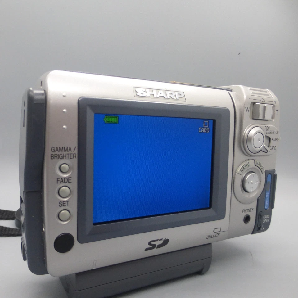Sharp VL-NZ80H Handheld MiniDV Camcorder Silver Tested - Image 2 of 4