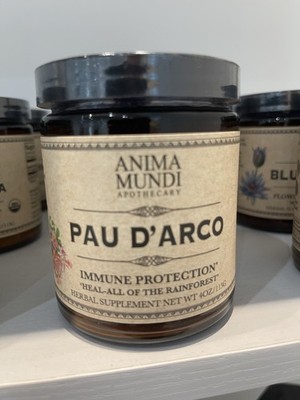 Anima Mundi Apothecary Herbal Supplement Pau D'Arco Immune Protection Powder 4oz