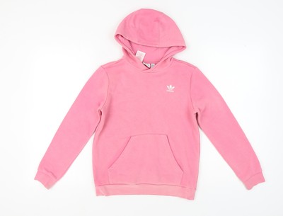 Adidas Mädchen rosa Hoodie Pullover 11-12 Jahre Logo Sport