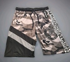 Ecko Unltd. Men's Camo Panel Stitched Activewear Shorts Street Camo Size Large