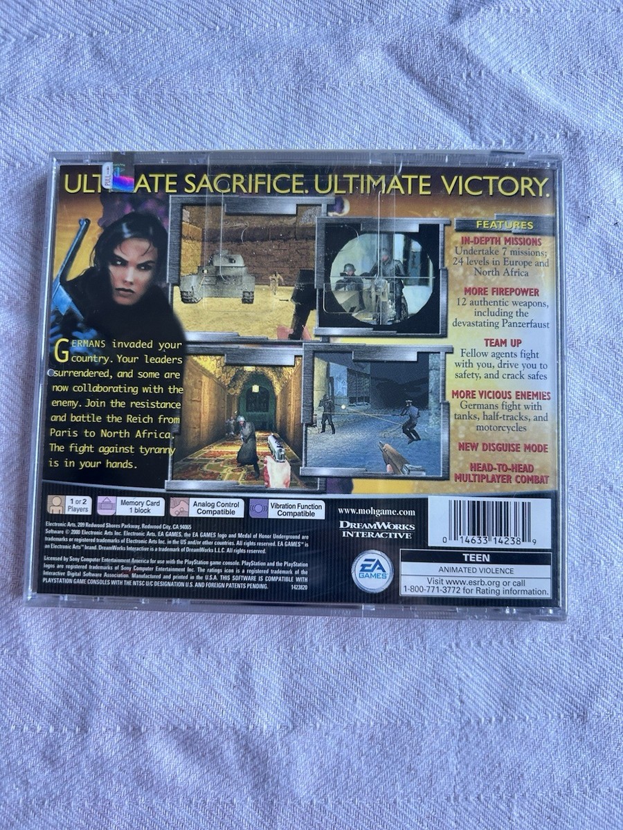 Medal of Honor: Underground PS1 *NEW* | eBay