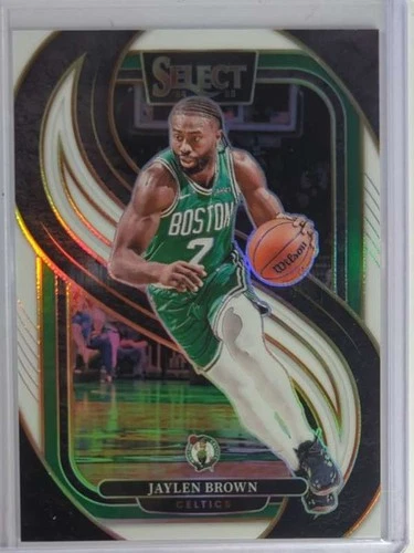 2024-25 Panini Select - White Prizm #146 Jaylen Brown Mint