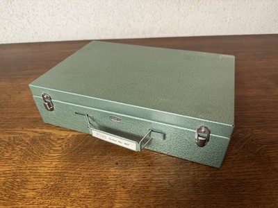 ROWI Dia-Magazin für 100 Großformat-Dias - Vintage Metallbox mit Nummerierung