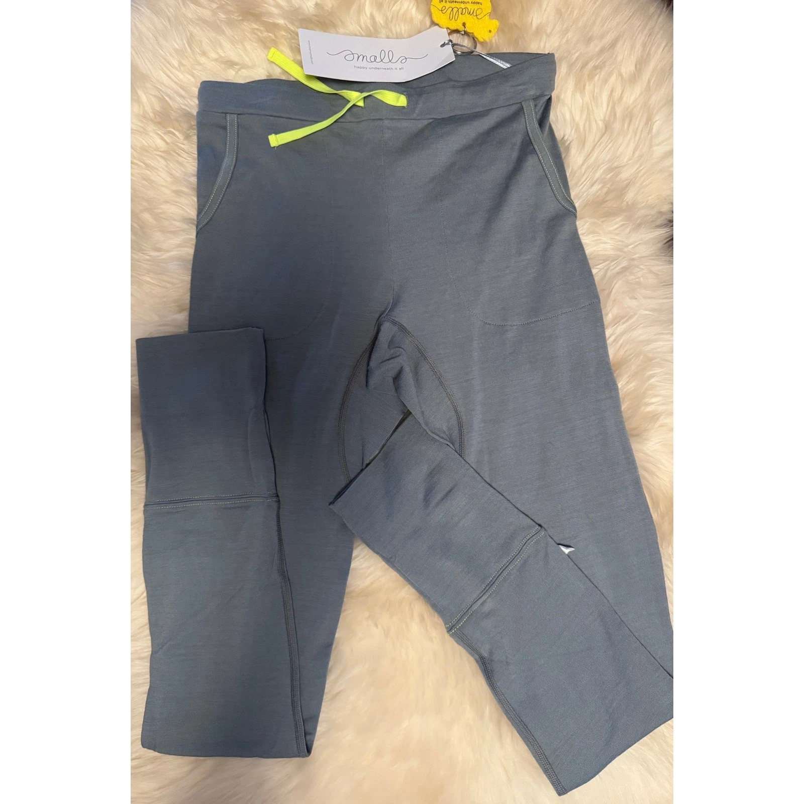 Smalls Merino 24 Hour Trouser Kids Base Layer Jogger Pant – Grey – 11-12y