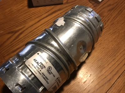 Ameri-Vent 4Eal Adjustable Gas Vent,4'' Dia.