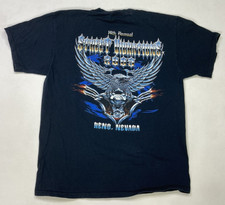 VINTAGE Street Vibrations Motorcycle Rally Reno Nevada 2009 T-shirt Men Large