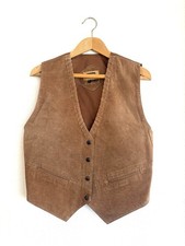 VTG FASHIONS G4000 VEST LEATHER Tan Color Size L