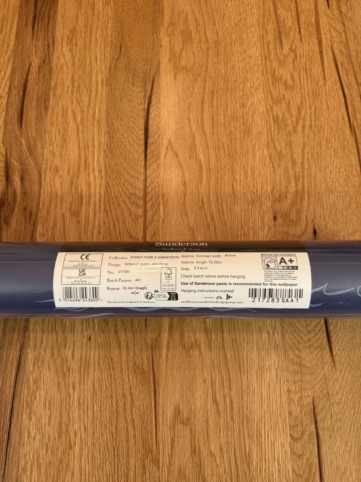 Sanderson Disney Wallpaper Donald Duck Nautical 217283 68.6cm X 10m - Brand New 3