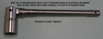 7/16 Zoll W Titan Sechskantkopf Titan flach (G2T) Griff Gerüstschlüssel