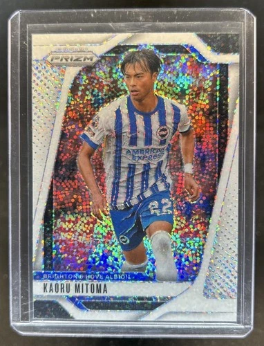 2024-25 Panini Prizm Premier League Kaoru Mitoma White Sparkle #173