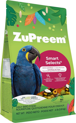 Smart Selects Bird Food, Daily Nutrition for Amazons, Cockatoos, and Macaws, Bir