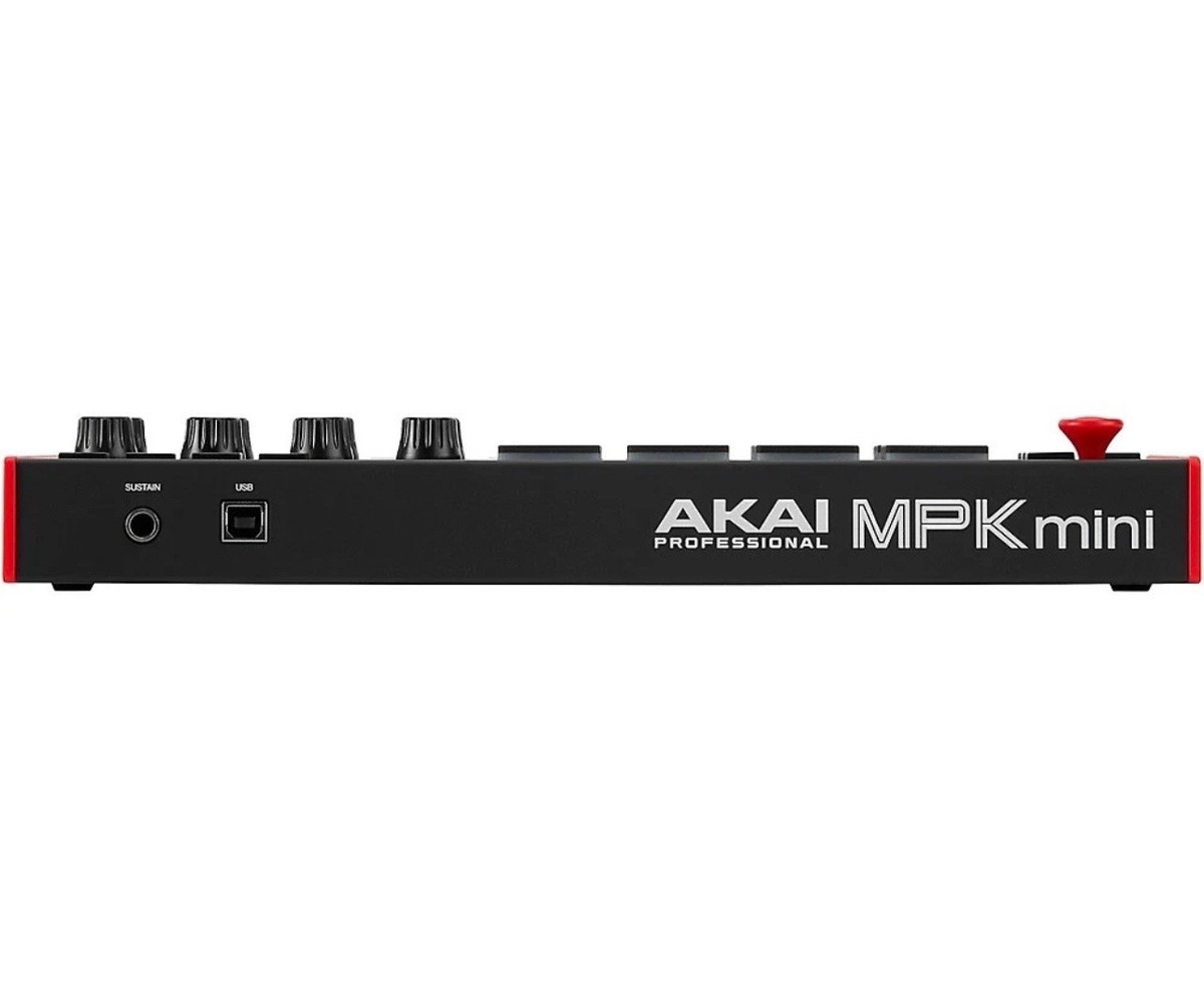 Akai MPK Mini MK3 25 Key Electronic Keyboard - Black/Red