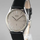 SEIKO 1978 Vintage 7830-8030 Men's Watch Silver 33mm New Battery New LeatherBand