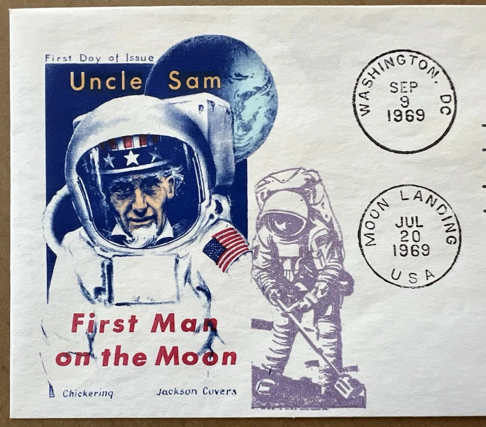 1969 Apollo 11 Moon Landing FDC • “First Man on the Moon” - Image 2 of 4