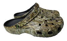 Crocs Realtree Max 7 Classic Clogs Camouflage Mens Sz 12 Camo Green Brown