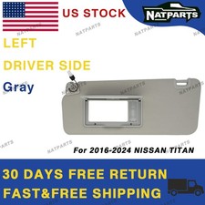 04-24 Nissan Titan Left Driver Side Sun Visor W Light 96401-ez70b