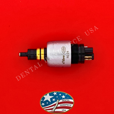 A-dec / W&H RQ-24 Roto-Quick Fiber Optic 6 Pin Dental Coupler | LED or ''L'' Style