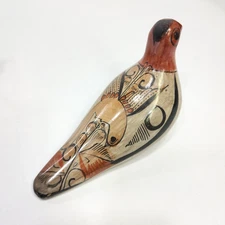 Tonala Dove Mexican Art Pottery Bird Figure Home Decor Folk Art Mexico Signed