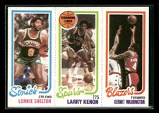 1980-81 Topps Lonnie Shelton Larry Kenon Kermit Washington