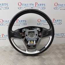 VAUXHALL ANTARA MK1 STEERING WHEEL BLACK LEATHER MULTIFUNCTIONAL