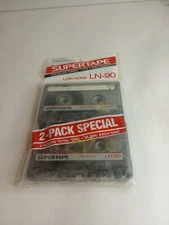Realistic SUPERTAPE LN-90 Type Set Of 2 Blank Audio Cassette Tape New Sealed USA