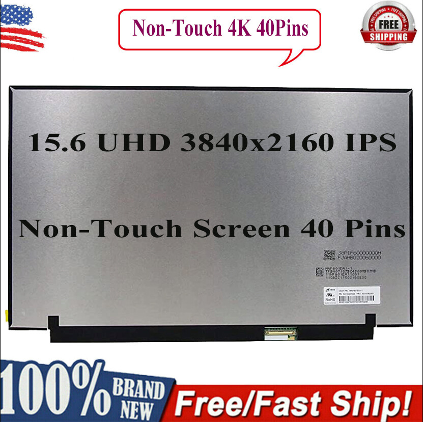 Écran LCD 15.6" 4K UHD IPS - Dalle MNF601EA1-8, Haute Couleur, 600 Nit - Pour Ordinateur Portable