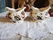 2 mini jolie petit cache pot en céramique a identifier