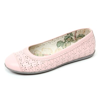C6996 ballerina bimba MONNALISA scarpa forata rosa shoe kid