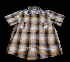 Carhartt Men's XL Extra Large Pearl Snap's Shirt Plaid Relaxed Fit Button Down