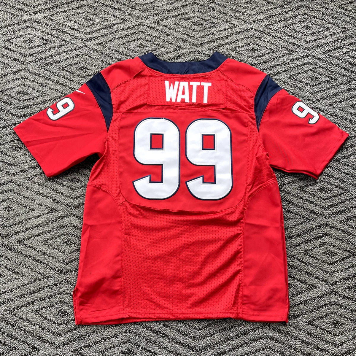 Mens Nike On Field Houston Texans JJ Watt Red Football Stitched