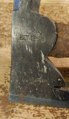 Vintage Eclipse Hand Made -Drop Forged Metal Roofers Hatchet, Hammer Nail Puller