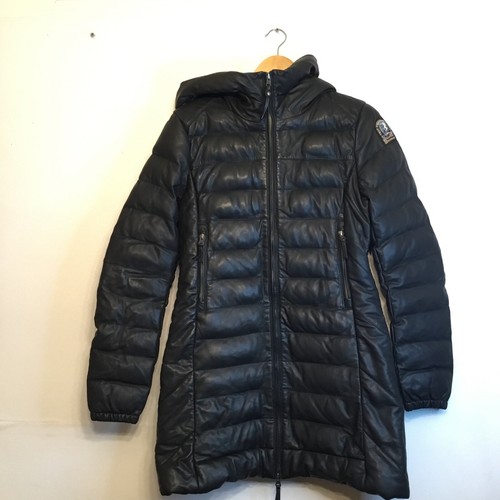 Parajumpers Demi Hooded Leather Puffer 