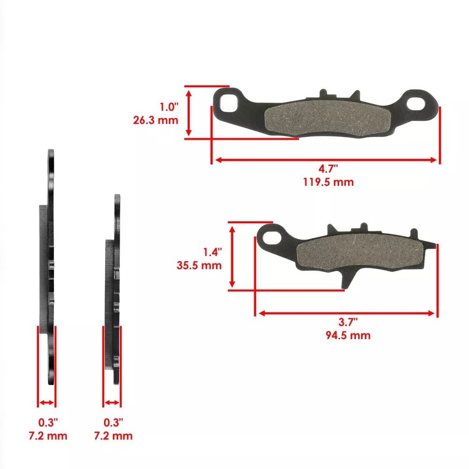 Brake Pads for Kawasaki KFX450R KFX 450 R 20082014 Front Rear Brakes