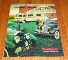 Original 1974 Winnebago Chieftain & Custom Motorhome Sales Brochure Catalog 