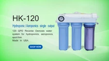 Aeroponics Hydroponics REVERSE OSMOSIS RO WATER FILTER SYSTEM GROW PLANTS HK120
