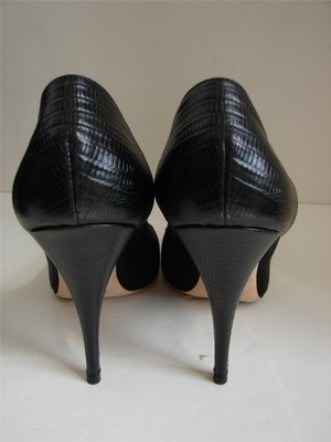 Escarpins à Talons Cristal Satin Noir Giuseppe Zanotti Pointure 39