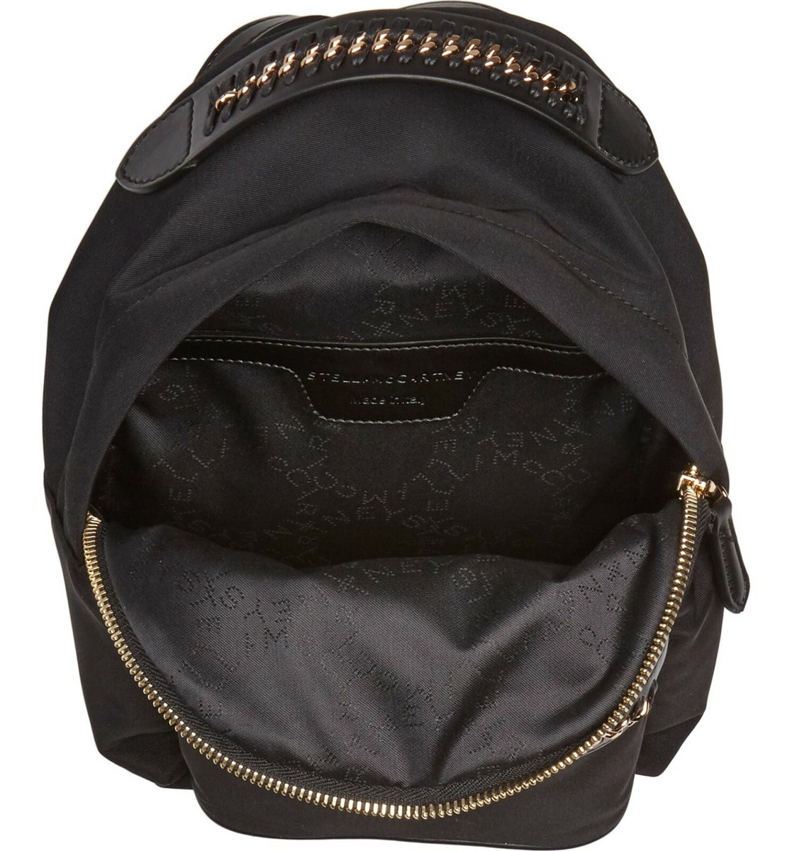 NEW STELLA MCCARTNEY Falabella Go Backpack Mini Bag, Black NEW STELLA MCCARTNEY Falabella Go Backpack Mini Bag, Black
