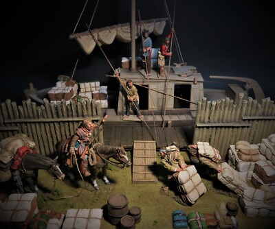 WSP108 RETIRED – Fur Trading Post – Diarama – JOHN JENKINS DESIGNS – Occasion