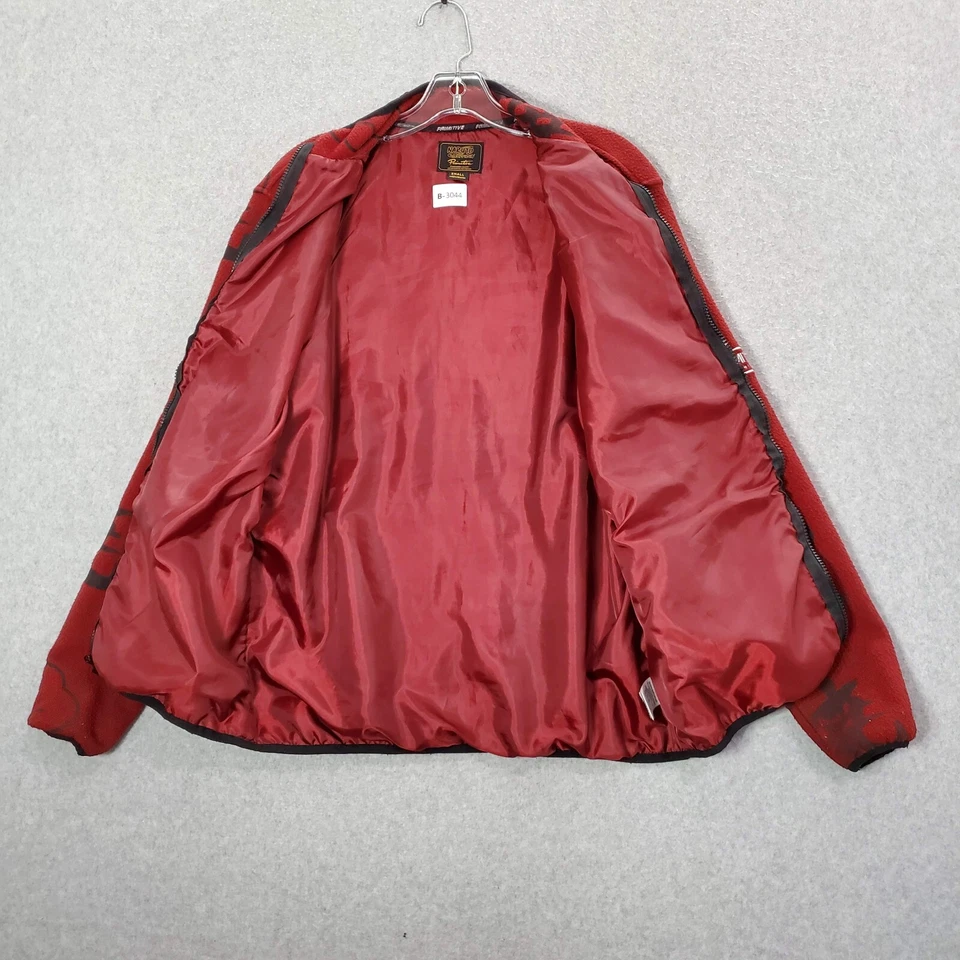 Primitive X Naruto Men Jacket Small Red Logo Full Zip Fleece Akatsuki Logo READ - Image 4 of 4