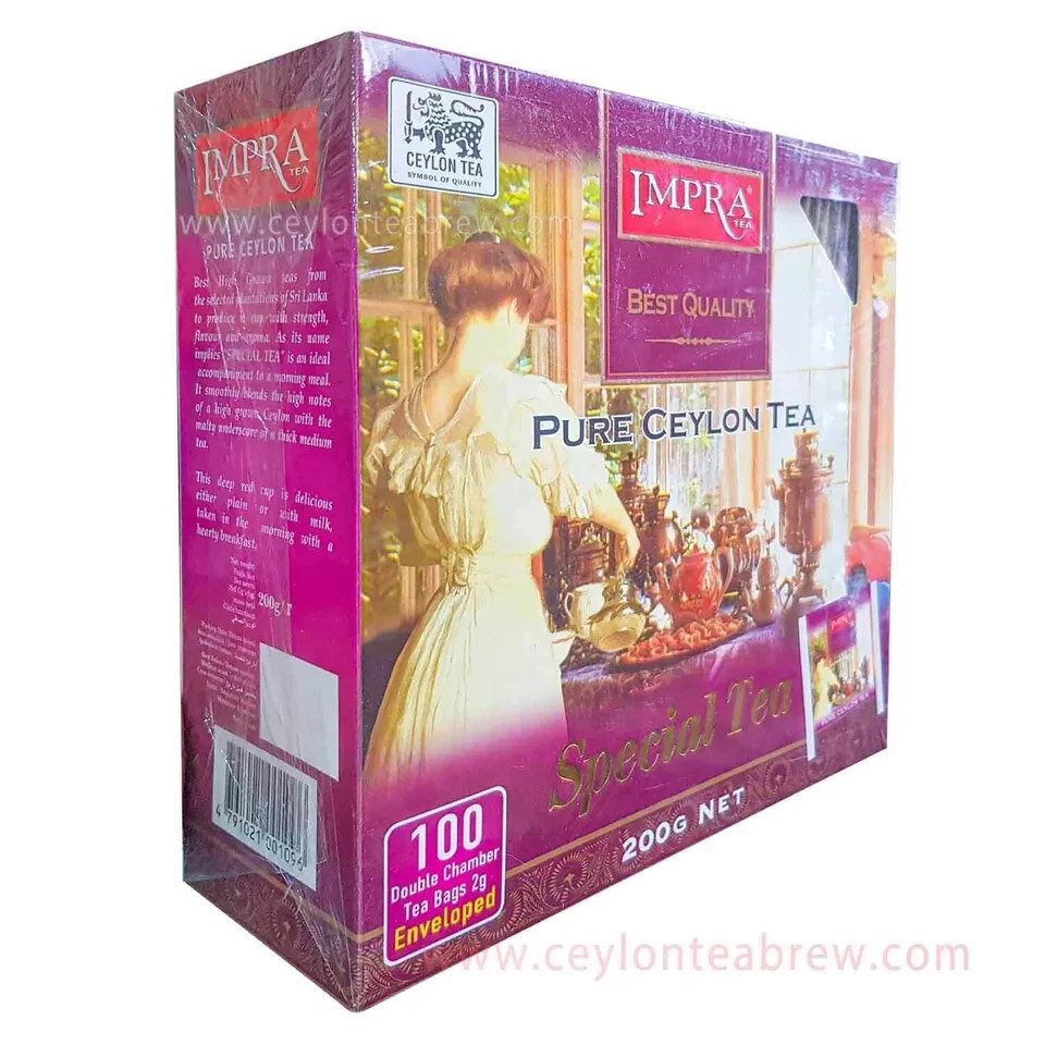 Impra Pure Ceylon Special quality black tea high grown tea enveloped